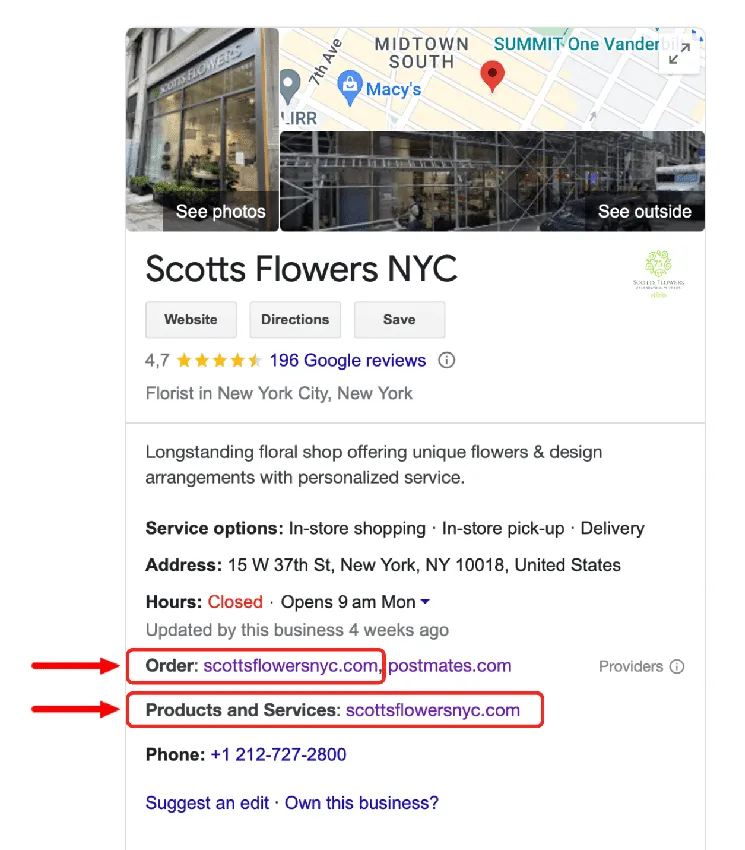 Cómo agregar perfiles de redes sociales al perfil comercial de Google
