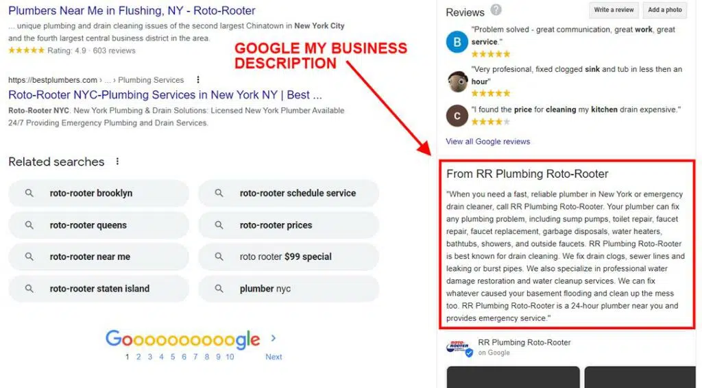 Descripción Del Perfil Comercial De Google