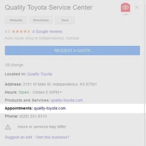 Señale A Los Clientes La URL De Su Cita