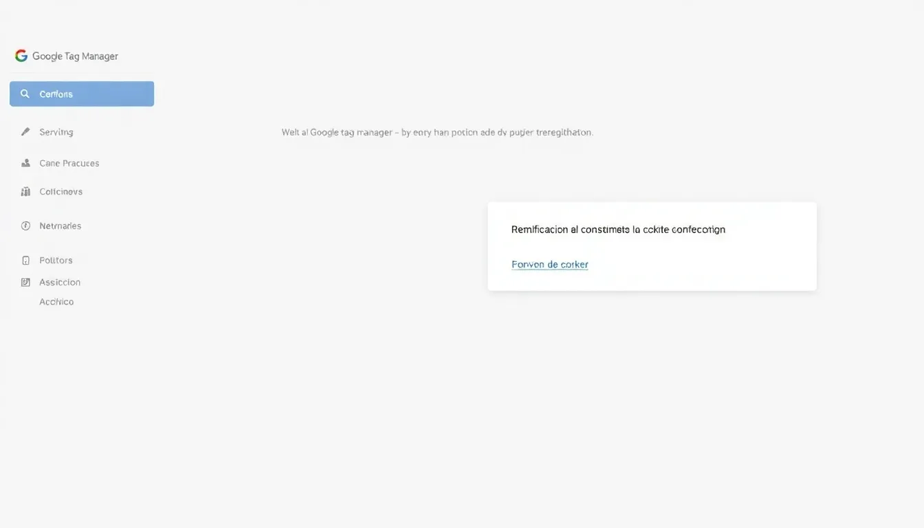 configura la notificacion de consentimiento de cookies gdpr con google tag manag