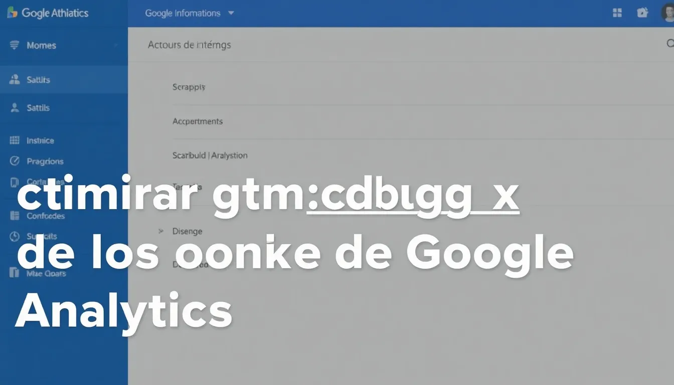 Eliminar gtm_debug=x de los informes de Google Analytics