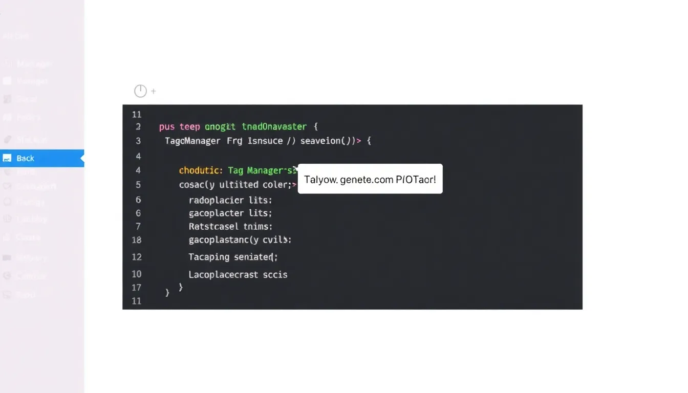 Google Tag Manager no debe incluir script tag en un div