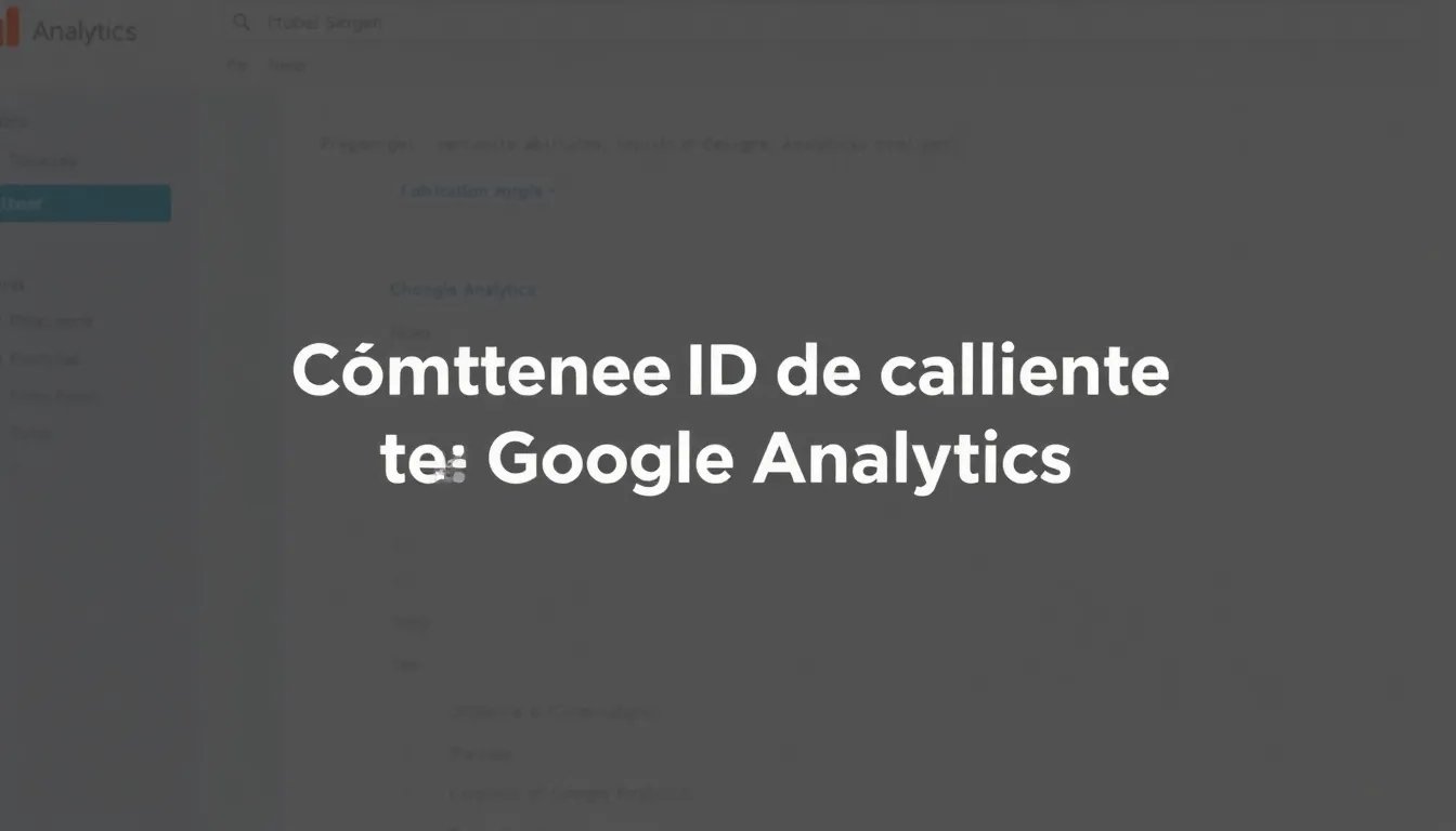 Cómo obtener el ID de cliente de Google Analytics en 5 pasos
