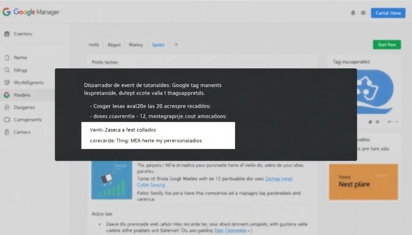 explicacion del disparador de eventos personalizados en google tag manager
